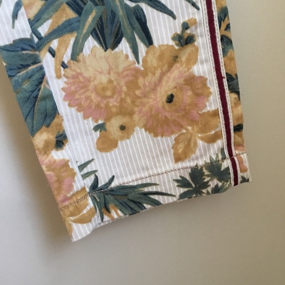 Chino by Anthropologie Relaxed Tropical Print Pants - Picture 9 of 12